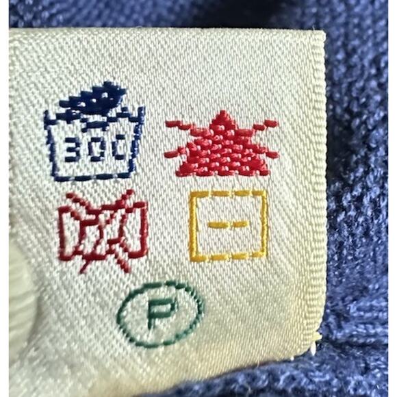 Fairway & Greene V-Neck Vest Extra Large Argyle Mens 100% Pima Cotton Golf Navy - Picture 6 of 6